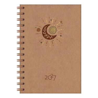 Imagem de Agenda 2027 Redoma diária pamplona Kraft 138x200mm 352folhas -