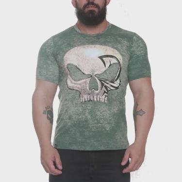 Imagem de Camiseta caveira lee priest BSK0125 verde - black skull - clothing (m)