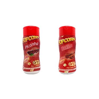 Imagem de Temperos P/ Pipoca Popcorn Cx 12 Frascos. 6 Picanha - 6 Bacon