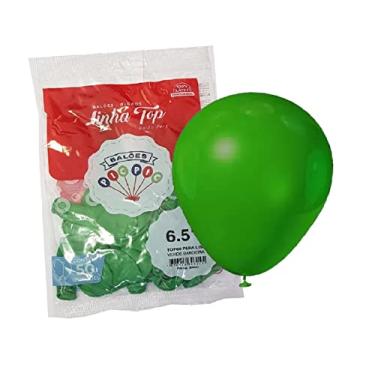 Imagem de 500 Bexiga Balão Liso Festa Pequeno Nº 6,5 Verde Escuro (10)
