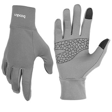 Imagem de Unissex 2 pares de luvas de tela sensível ao toque com absorção de choque, respirável, antiderrapante, para treinamento de futebol (GG, cor)