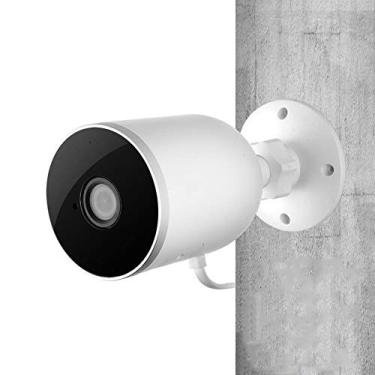 Imagem de Suporte para câmera de segurança externa 1080P Alexa, câmera doméstica WIFI IP Câmera de vigilância inteligente com visão noturna em cores, áudio bidirecional, detecção de movimento