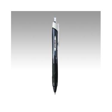 Imagem de Canetas esferográficas retrátil Uni-ball Jetstream extra finas e micro pontos, tipo de aderência de borracha - 0,38 mm - Conjunto de 3