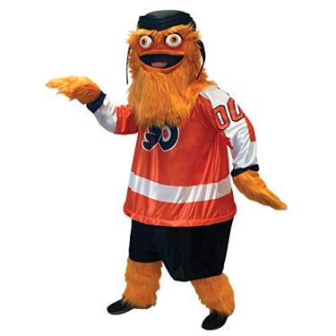 Imagem de Fantasia Gritty Mascote NHL Filadélfia Flyers Gritty fã de Hóquei Masculino Feminino Adolescentes Festa Fantasias Para Vestir, Adulto Tamanho Único