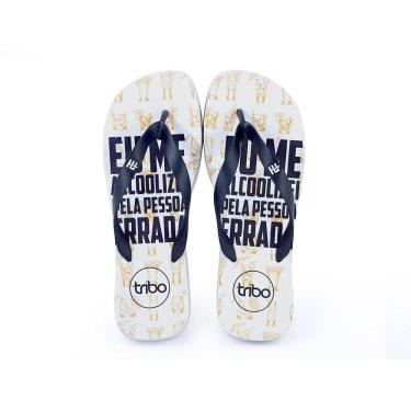 Imagem de Chinelo Borracha Masculino Tiras Largas Estampado Conforto