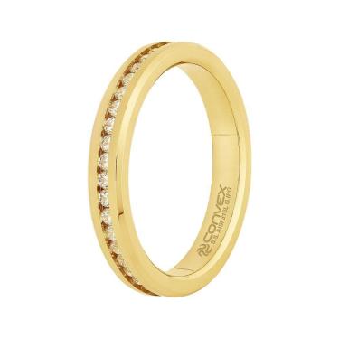 Imagem de Aliança Aço Atena *Deusa da Sabedoria 3.45mm Gold IPG