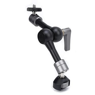 Imagem de Braço mágico de 12 cm, braço articulado de fricção mágica ajustável em 360 graus com suporte de parafuso de tripé de 0,6 cm compatível com equipamento de câmera DSLR/monitor LCD/luzes LED/luz de preenchimento/microfone