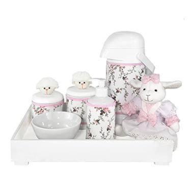 Imagem de Kit Higiene Toys Claro Ovelha Rosa Quarto Bebê Infantil