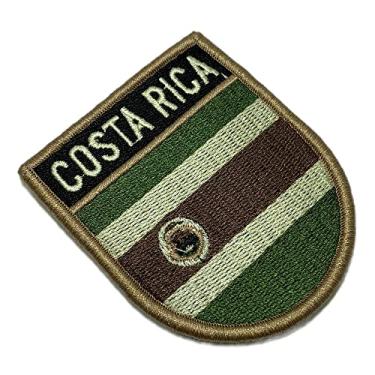 Imagem de BP0201EV03 Bandeira Costa Rica Patch Bordado Fecho Contato