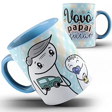 Imagem de Caneca azul Flork Vovô papai com açúcar