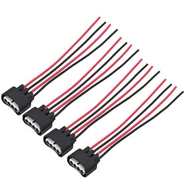 Imagem de Pacote com 4 conectores de bobina de ignição compatível com Chevy Chevrolet Lexus Toyota Pontiac Scion bobina de ignição conector arnês L4 2,4L bobina de ignição fêmea conector chicote rabicho