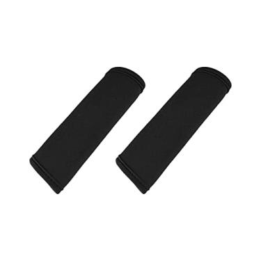 Imagem de Vaveren 2 capas de apoio de braço para carrinho multifuncional à prova d'água, à prova de poeira, capas de alça para bebês, capas de apoio de braço, preto