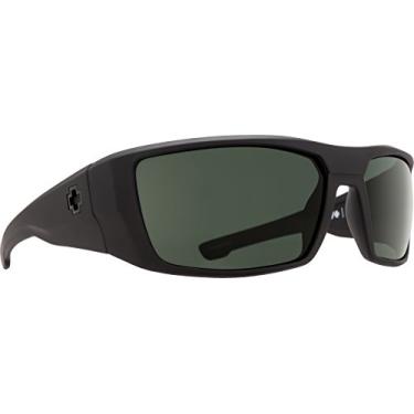 Imagem de Spy Óculos de sol Optic Dirk Wrap, Preto fosco macio/cinza feliz/verde polar, 64 mm
