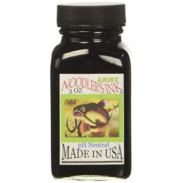 Imagem de Noodler's Ink Caneta tinteiro com tinta em garrafa, 85 g, verde militar