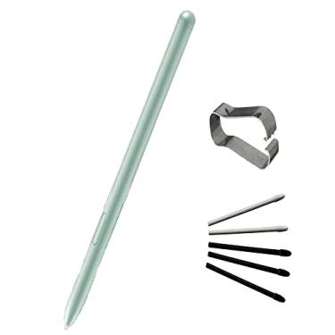 Imagem de CaoXiong Caneta Green Galaxy Tab S7/S7 FE de substituição para Samsung Galaxy Tab S7, Tab S7 FE S Caneta Stylus (sem Bluetooth) + pontas/pontas