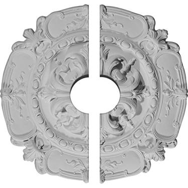 Imagem de Medalhão de teto Ekena Millwork 41 cm de diâmetro externo x 6 cm x 5 cm de profundidade C Southampton, Divisor, 16 1/2"OD x 3 1/2"ID x 2 3/8"P (Fits Canopies up to 3 1/2"), Factory Primed