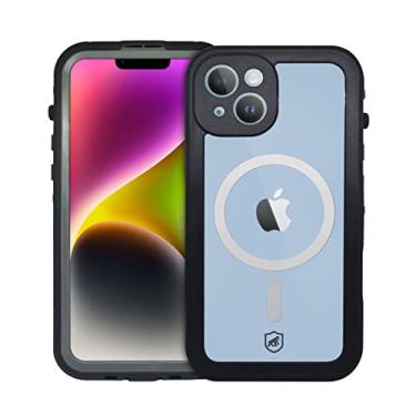Imagem de Gshield Capa Case Capinha 360° à Prova d'água Compatível com Magsafe, Nautical (Transparente, iPhone 14)