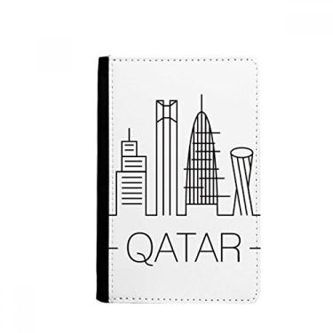 Imagem de Carteira com porta-cartões para carteira com estampa de cidade, Qatar Landmark, Multicolor