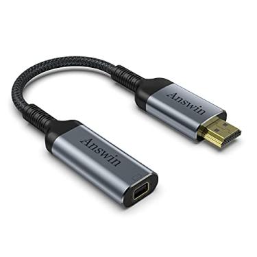 Imagem de Answin Adaptador HDMI para Mini DisplayPort, HDMI 4K para Mini DisplayPort Active HDMI 1.4 Fonte para Xbox One/360, Mac Mini, PC/Laptops para Mini DP 1.2 Saída Monitor com DisplayPort/Mini DisplayPort