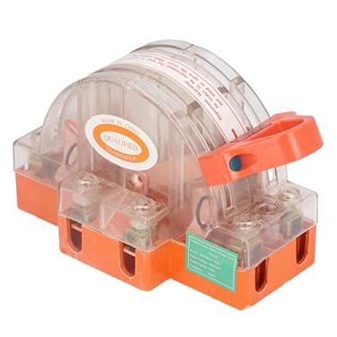Imagem de Interruptor de Faca de Pólo Duplo Com LED Indicador Interruptor de Faca Transparente Shell Transparente 2P 100A para Interruptores de Energia do Gerador
