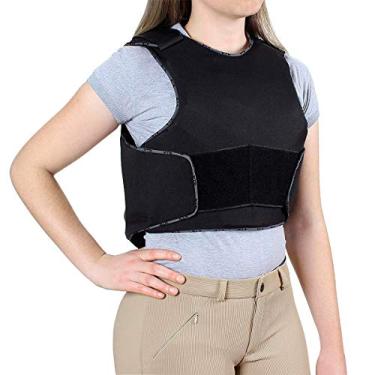 Imagem de Colete Hipismo VTR Polaris Equitação Proteção Unissex (G, Preto)