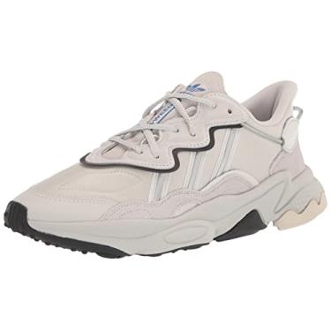 Imagem de adidas Originals Tênis masculino Ozweego, Cinza um/branco cristal/prata metálico, 4.5