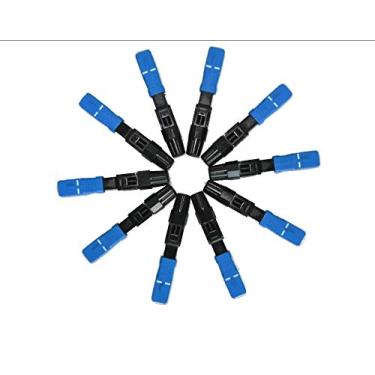 Imagem de Cabo de fibra óptica Jeirdus FTTH SC LC FC Adaptador de conector rápido, 10PCS, SC/UPC