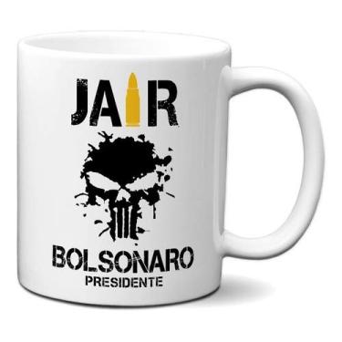 Imagem de Caneca Jair Bolsonaro Presidente Caveira Bala Presente