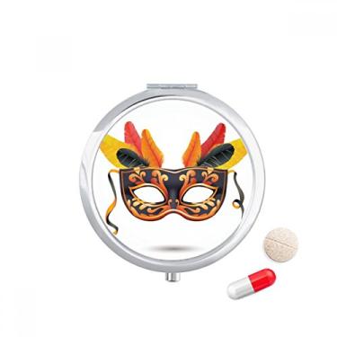 Imagem de Porta-comprimidos, caixa de armazenamento de remédios Happy Carnival of Venice