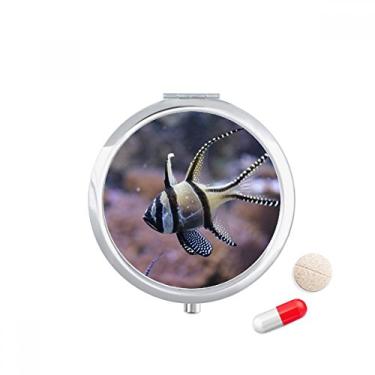 Imagem de Caixa de armazenamento de medicamentos com imagem natural de corais de peixe oceano