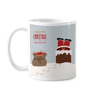 Imagem de Caneca de Natal Papai Noel cerâmica café xícara de porcelana louça