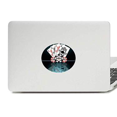 Imagem de Adesivo de vinil com estampa de lascas, cartas de jogar, utensílios, padrão de vinil, emblema para laptop