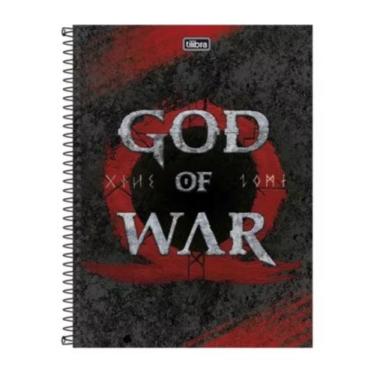 Imagem de Caderno 12 Matérias God Of War 240 Folhas Tilibra