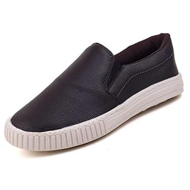 Imagem de Sapatilha Infantil Tenis Calce Facil Meninos Casual Light Cor:Marrom;Tamanho:29