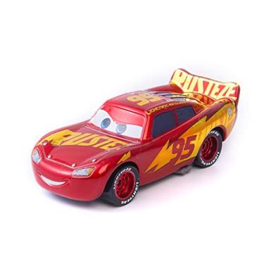 Nova disney pixar carro 2 3 relâmpago mcqueen série carro de corrida 1:55  diecast liga de metal modelo veículo crianças brinquedos presente