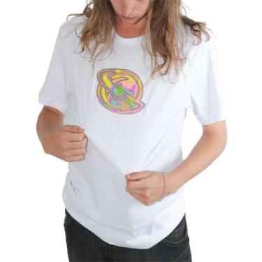 Imagem de Camiseta Lost 3D Saturno Masculina Branco - ...Lost