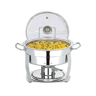 Imagem de Rechaud Brinox Savoy Redondo Inox 1105/205 - 5 L