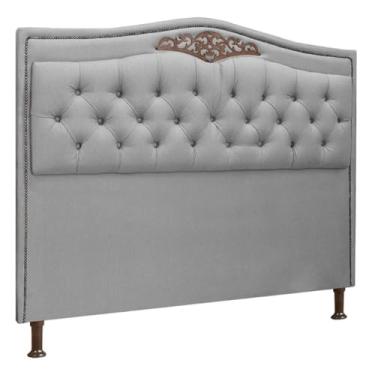 Imagem de Cabeceira Estofada Holanda 1,95 King Size Linho Star Confort
