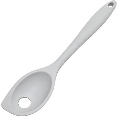 Imagem de Chef Craft Colher de mistura de silicone premium, 28 cm, cinza