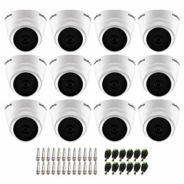 Imagem de Kit 12 Câmeras Intelbras VHD 1220 D G7 Dome Full HD com Visão Noturna de 20m Multi HD + Conectores