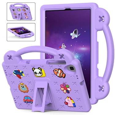 Imagem de QYiiD Capa infantil para Lenovo Tab P11 Pro Gen 2 / Lenovo Pad Pro 2022 capa de 11,2 polegadas, leve, flexível, à prova de choque, dobrável, com alça para Tab P11 Pro 2022 11,2 polegadas, roxo