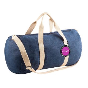 Imagem de Bolsa Esportiva em Jeans Denim com Bolso Frontal Brunei TopGet