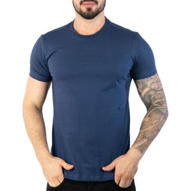 Imagem de Camiseta Ellus Cotton Fine Classic Azul Marinho