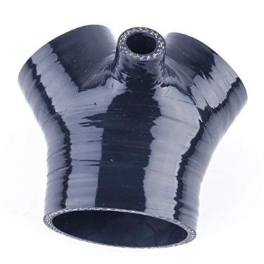 Imagem de JOIUYOLJ Mangueira de admissão de ar preta de silicone de 3 camadas para Audi S4 RS4 Biturbo A6 B5 2.7T Bi-Turbo