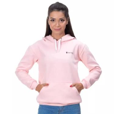 Imagem de Blusa De Moletom Canguru Capuz Bolso Feminino Vinho - Ranster