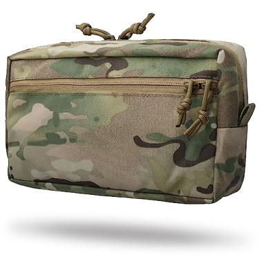 Imagem de WYNEX Bolsa de administração tática Molle GP, bolsa de uso geral Molle EDC Molle Utilitário bolsa organizadora bolsa militar multiuso bolsas modulares bolsas modulares bolsa de cinto com gancho e painel de inserção de laço