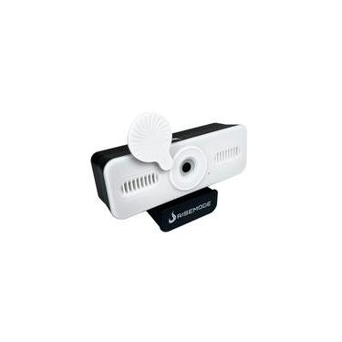 Imagem de Webcam Rise Mode Vision 4K, 30 FPS, Microfone Digital, USB, Branco - RM-WECM-4K-W