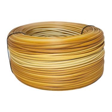 Imagem de Fibra Junco Sintético Meia Cana 6mm rolo de 600 metros com proteção UV (Bananeira)