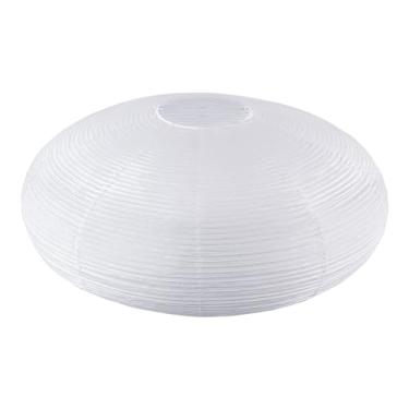 Imagem de Lanternas de papel ovais brancas - lâmpada grande de 56 cm, lanterna de papel chinesa/japonesa, luminária pendente para decoração de festa, casamento, abajur de teto para decoração de casa (1 pacote)