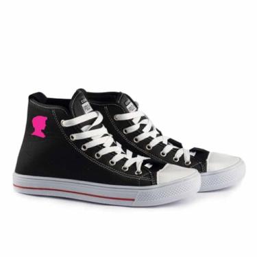 Imagem de Tênis Casual Polo State Unissex All Polo Star Boy (38, Preto/Rosa)